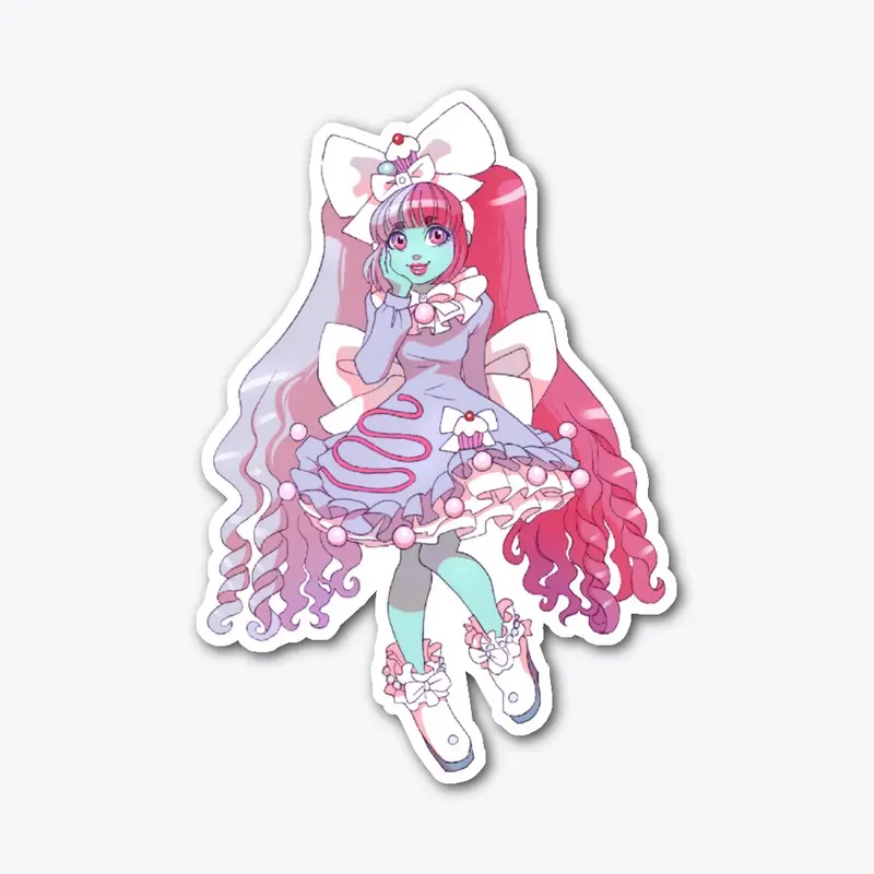 Macaroon Doll Sticker